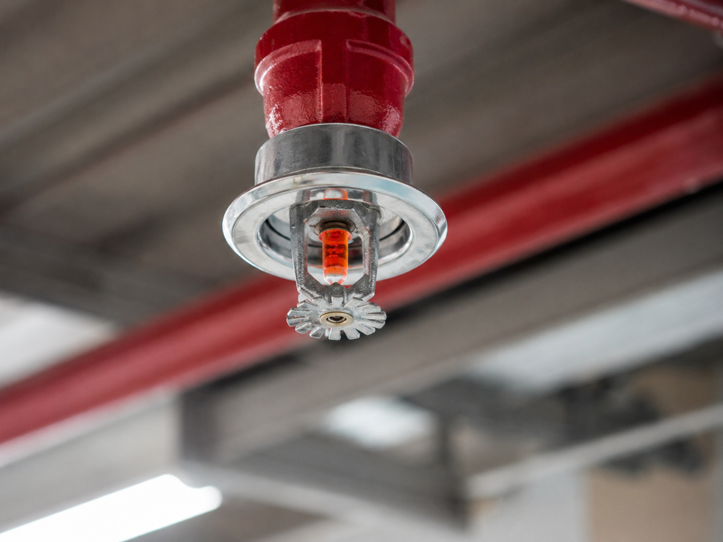 Ventil og rørsystem som del av et teknisk sprinkleranlegg